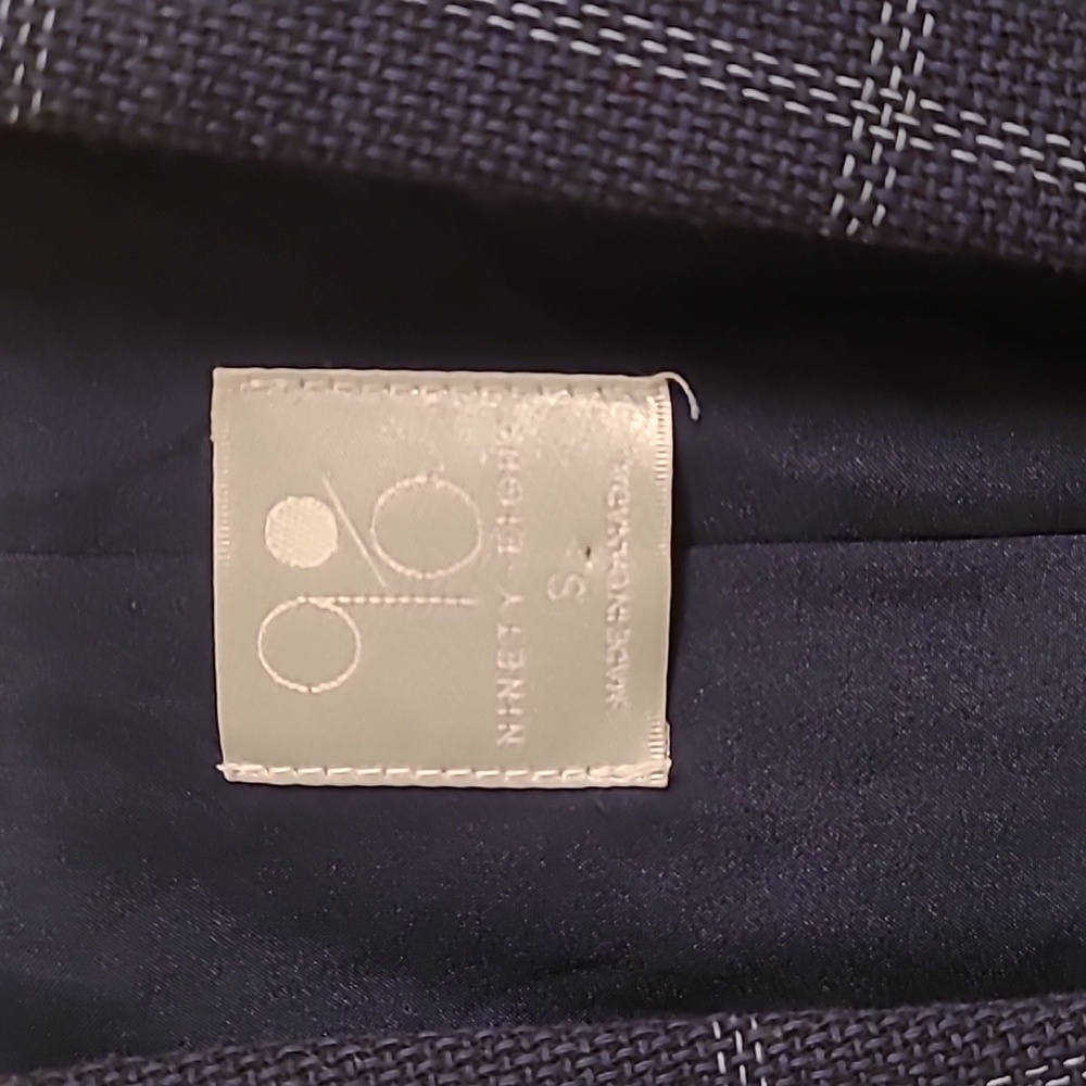 Blue plaid blazer size small